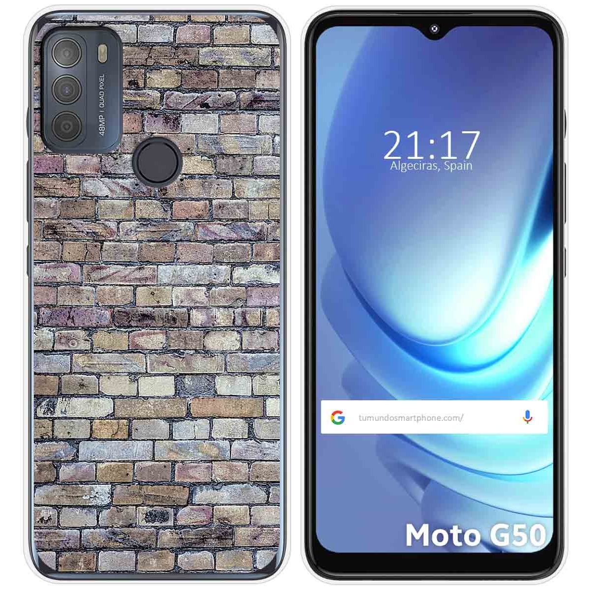 Funda Gel Tpu para Motorola Moto G50 5G diseño Ladrillo 02 Dibujos