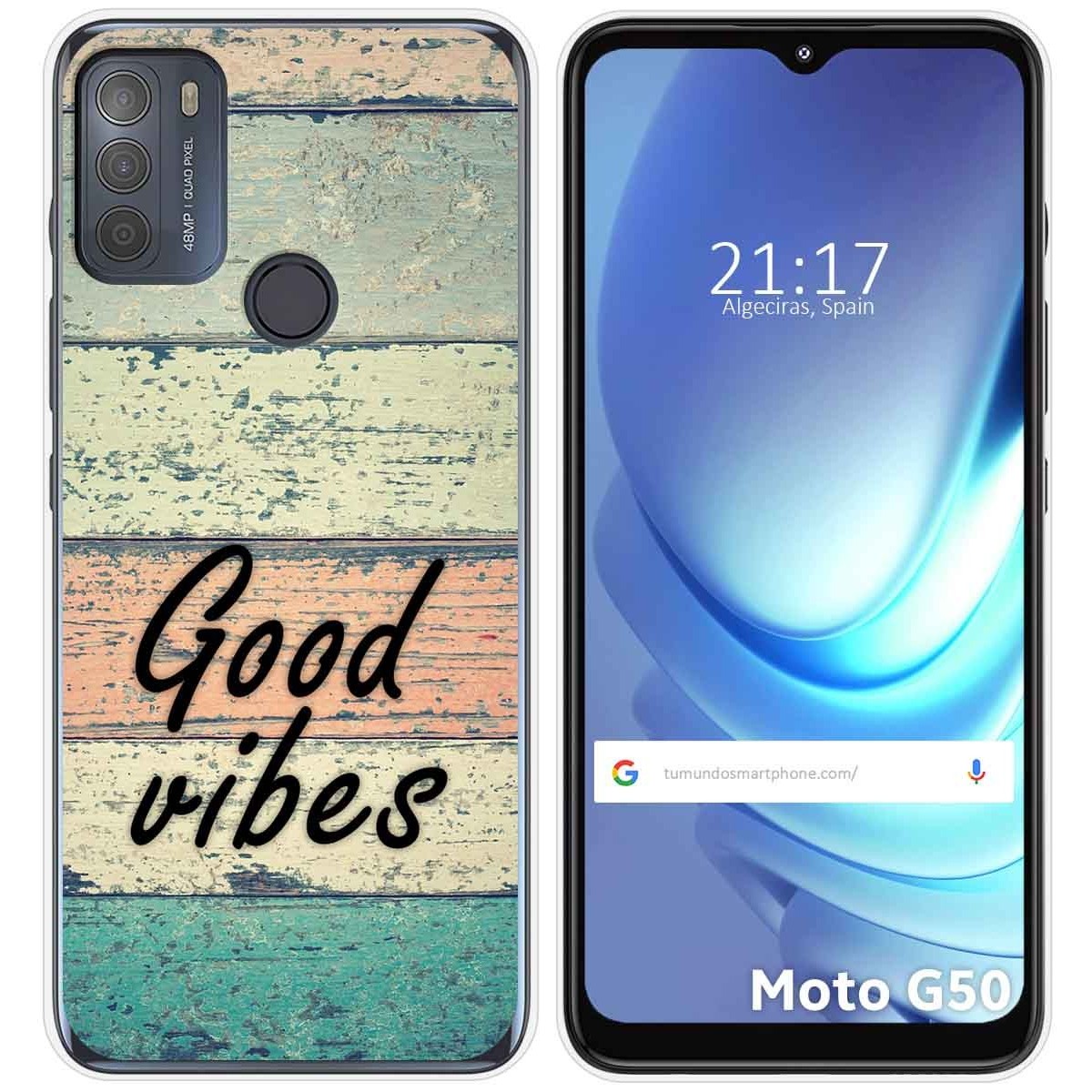 Funda Gel Tpu para Motorola Moto G50 5G diseño Madera 01 Dibujos