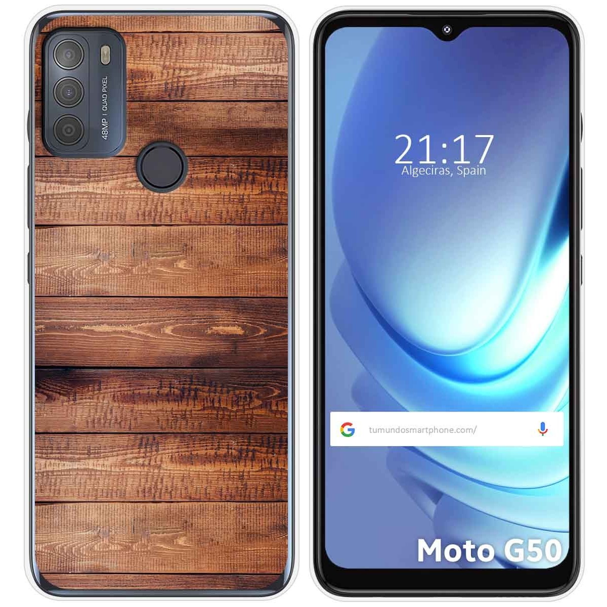 Funda Gel Tpu para Motorola Moto G50 5G diseño Madera 02 Dibujos