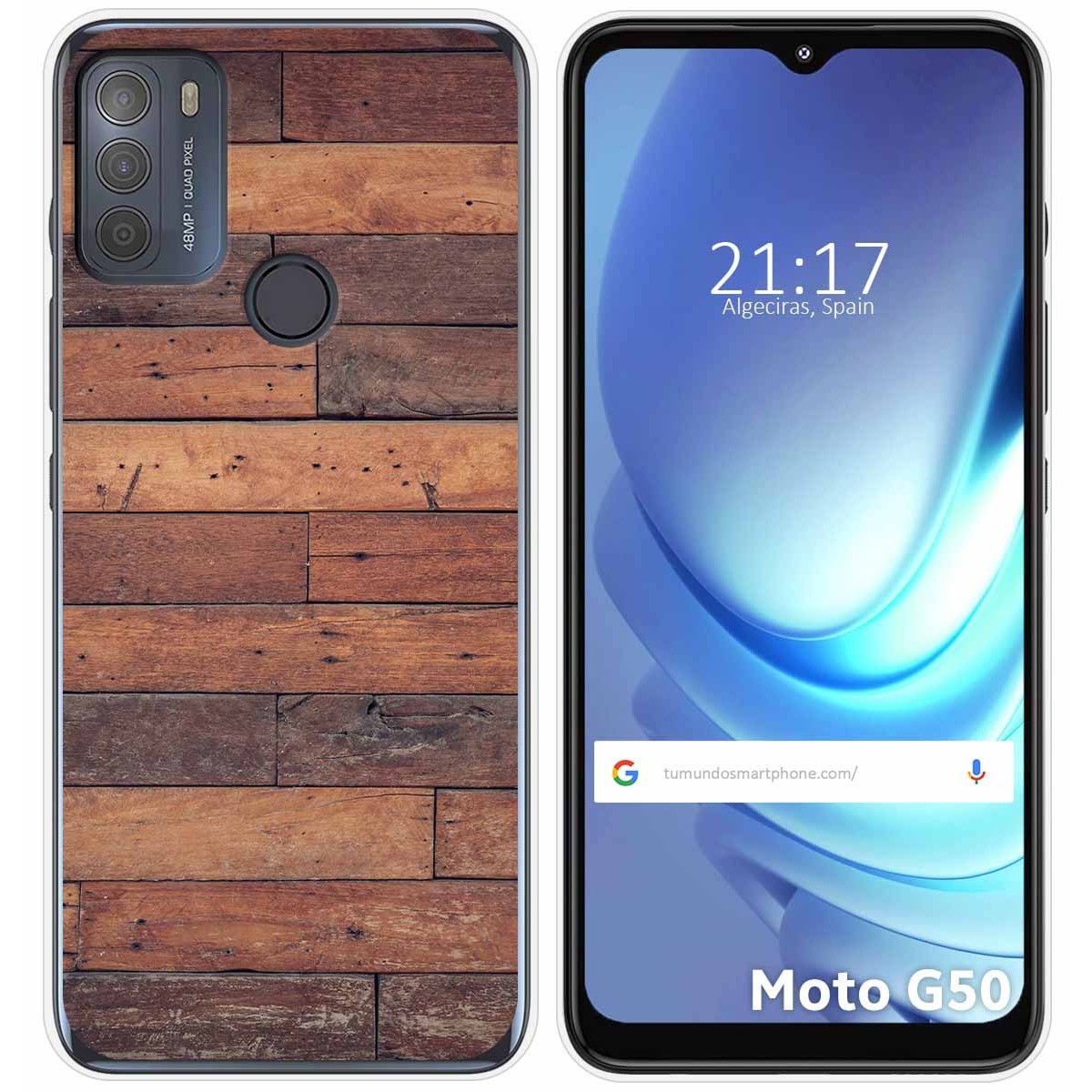 Funda Gel Tpu para Motorola Moto G50 5G diseño Madera 03 Dibujos