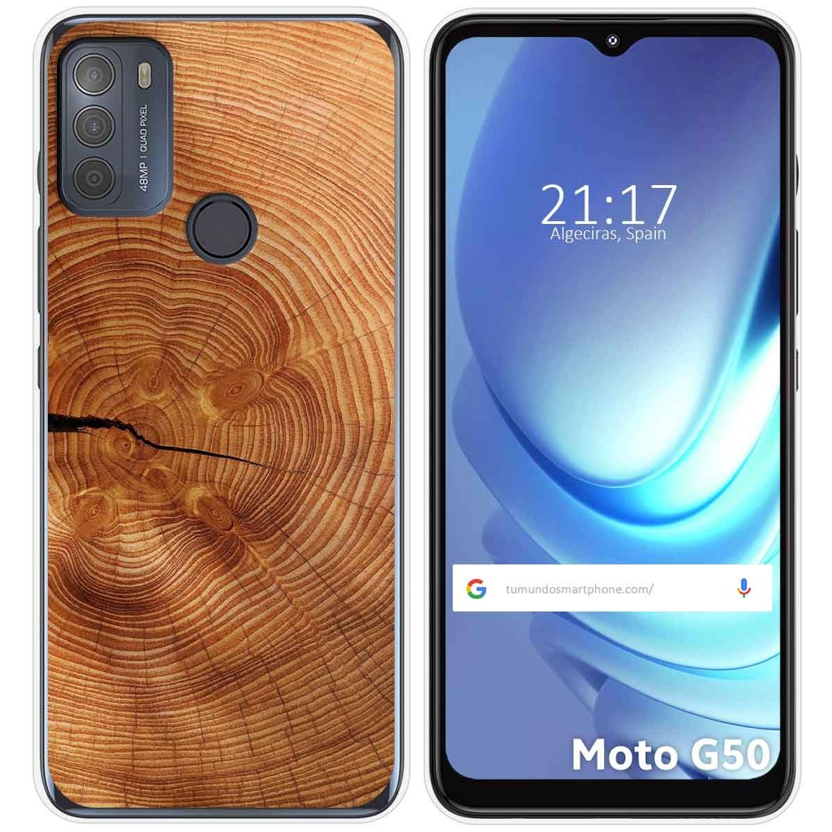 Funda Gel Tpu para Motorola Moto G50 5G diseño Madera 04 Dibujos