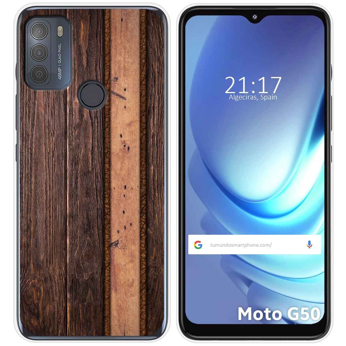 Funda Gel Tpu para Motorola Moto G50 5G diseño Madera 05 Dibujos