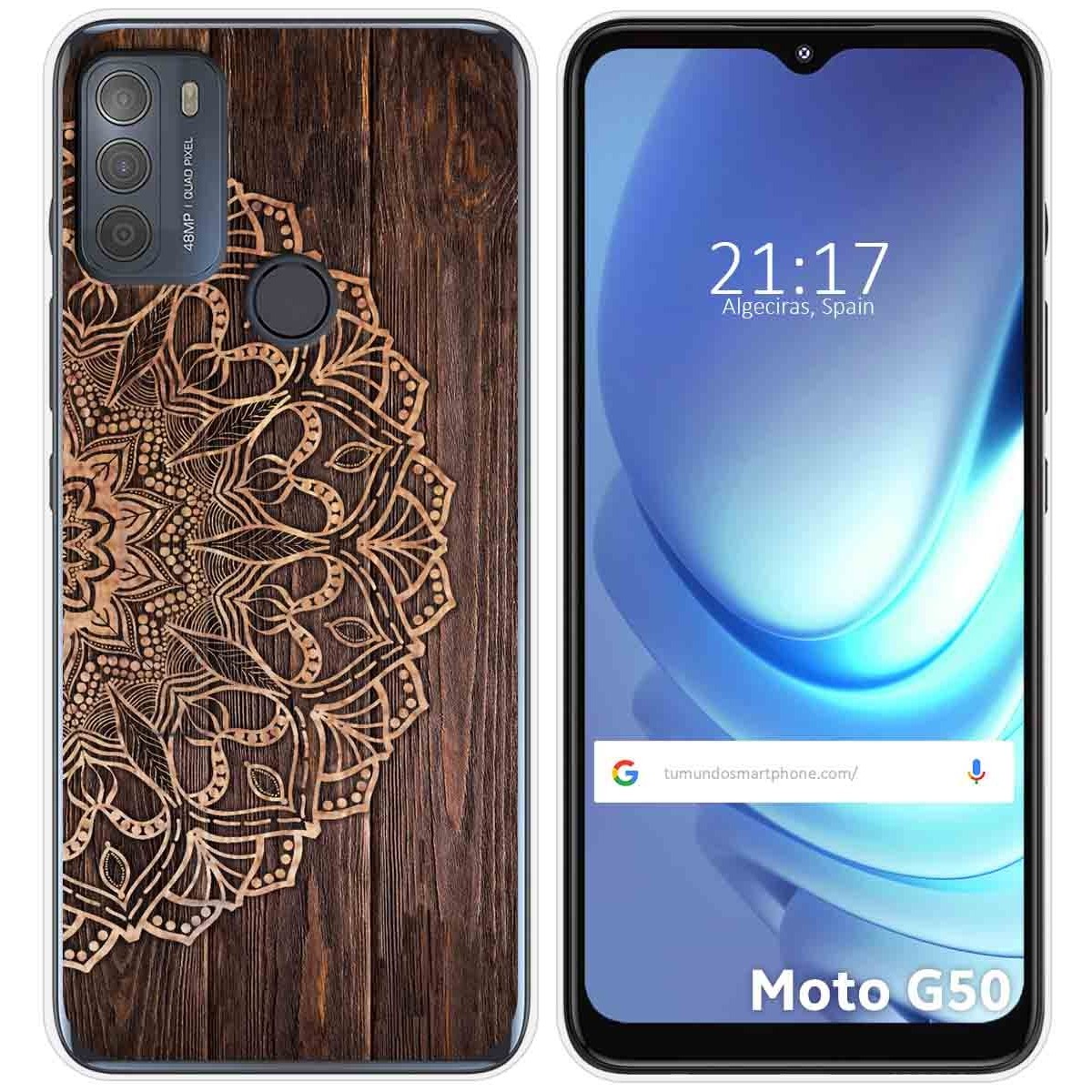Funda Gel Tpu para Motorola Moto G50 5G diseño Madera 06 Dibujos