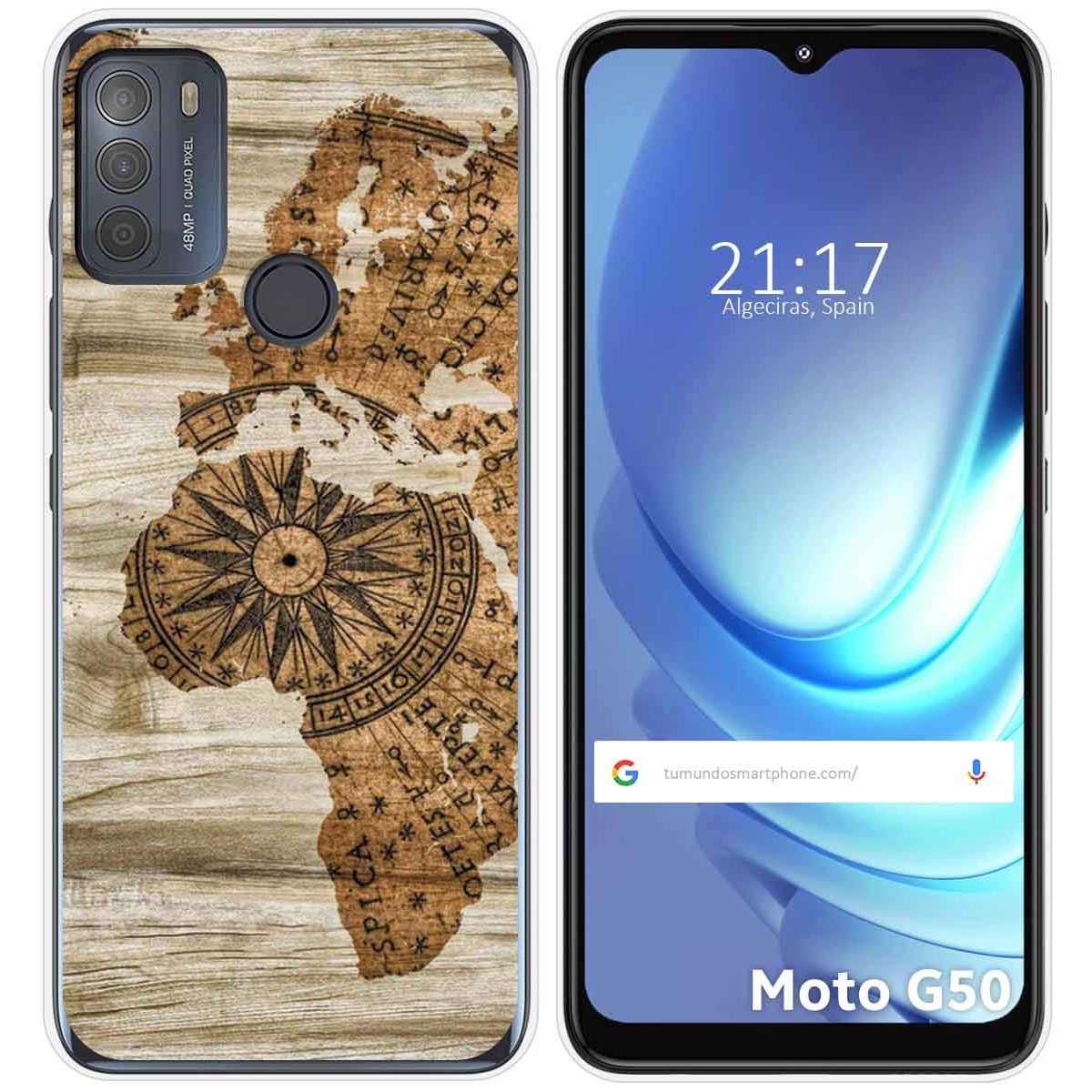 Funda Gel Tpu para Motorola Moto G50 5G diseño Madera 07 Dibujos