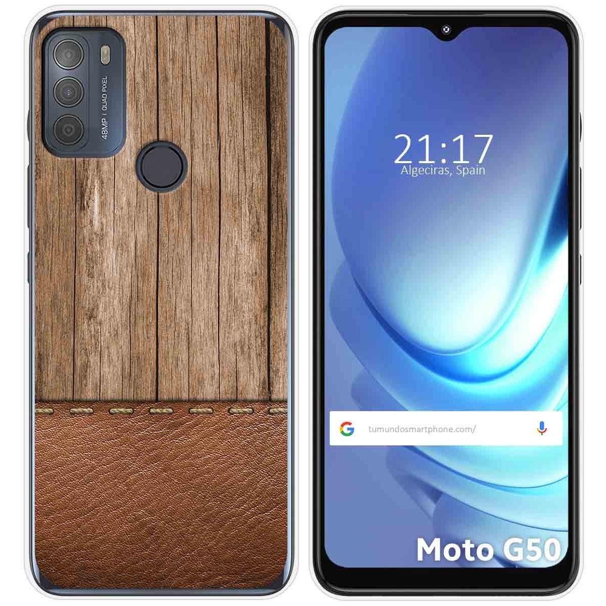 Funda Gel Tpu para Motorola Moto G50 5G diseño Madera 09 Dibujos