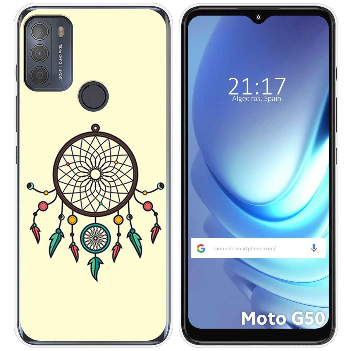 Funda Gel Tpu para Motorola Moto G50 5G diseño Atrapasueños Dibujos