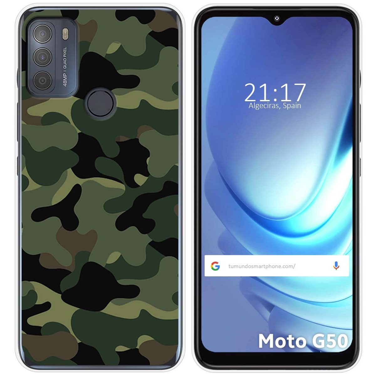 Funda Gel Tpu para Motorola Moto G50 5G diseño Camuflaje Dibujos