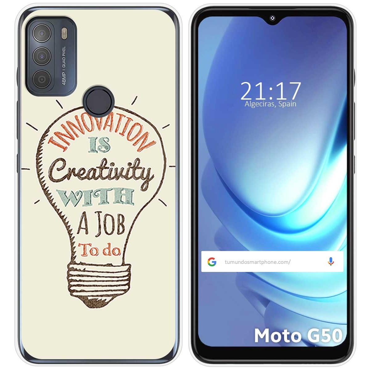 Funda Gel Tpu para Motorola Moto G50 5G diseño Creativity Dibujos