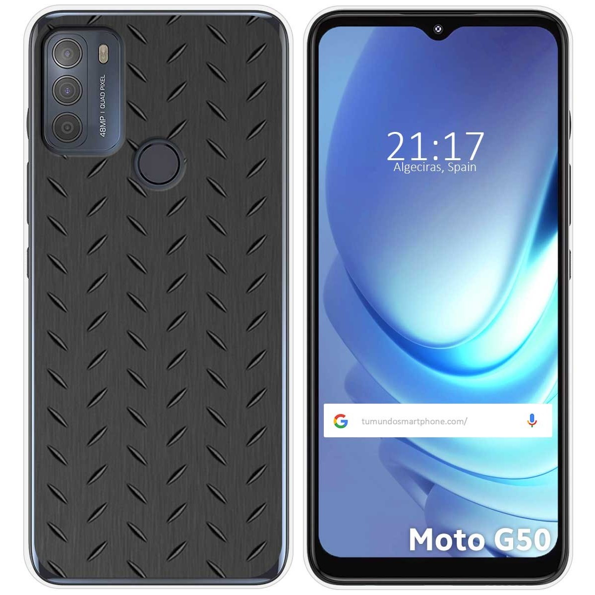 Funda Gel Tpu para Motorola Moto G50 5G diseño Metal Dibujos
