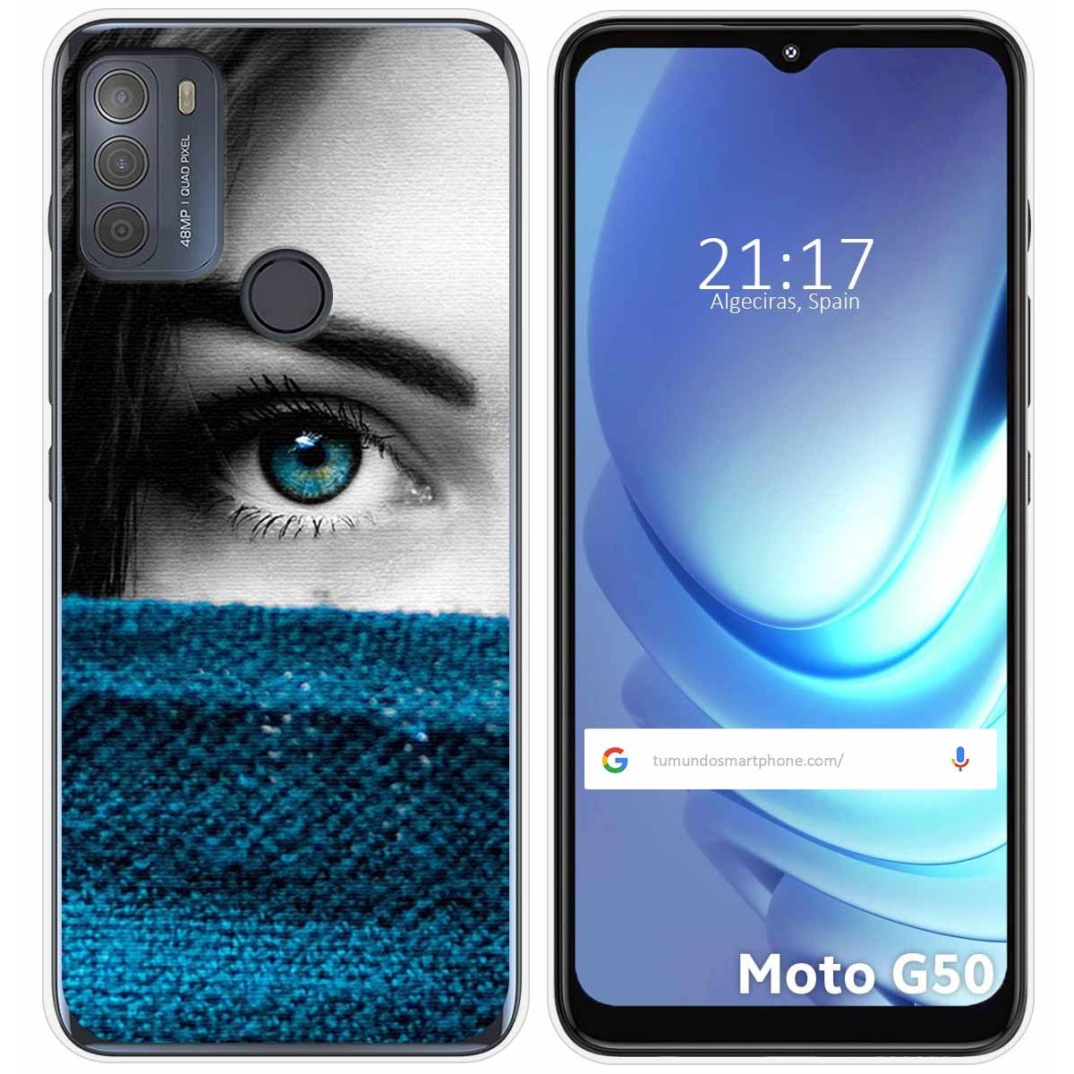 Funda Gel Tpu para Motorola Moto G50 5G diseño Ojo Dibujos
