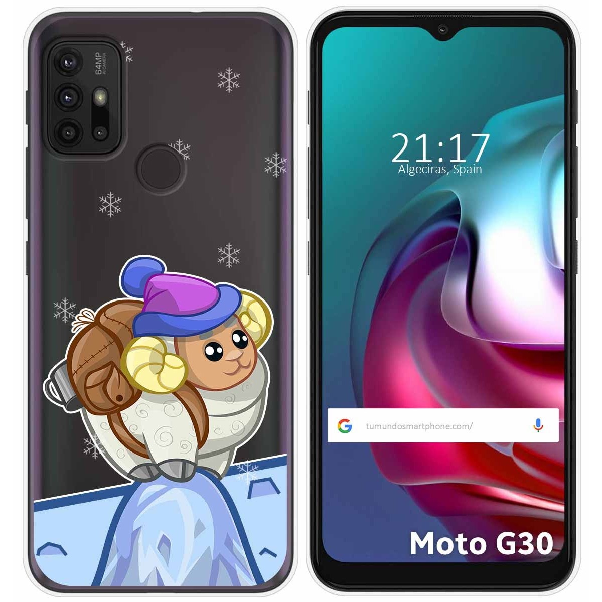 Funda Gel Transparente para Motorola Moto G10 / G20 / G30 diseño Cabra Dibujos
