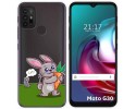 Funda Gel Transparente para Motorola Moto G10 / G20 / G30 diseño Conejo Dibujos