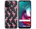 Funda Gel Transparente para Motorola Moto G10 / G20 / G30 diseño Flamenco Dibujos