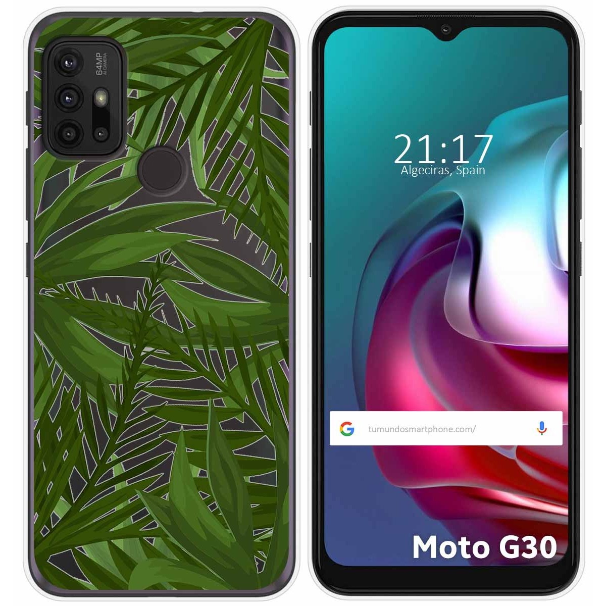 Funda Gel Transparente para Motorola Moto G10 / G20 / G30 diseño Jungla Dibujos