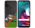 Funda Gel Transparente para Motorola Moto G10 / G20 / G30 diseño Panda Dibujos
