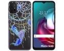 Funda Gel Transparente para Motorola Moto G10 / G20 / G30 diseño Plumas Dibujos