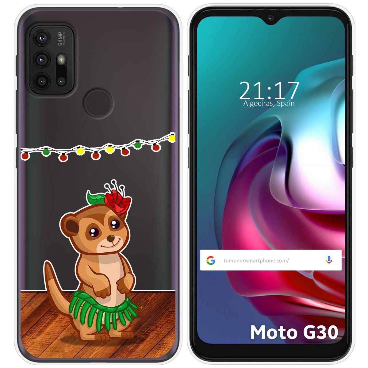 Funda Gel Transparente para Motorola Moto G10 / G20 / G30 diseño Suricata Dibujos
