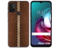 Funda Gel Tpu para Motorola Moto G10 / G20 / G30 diseño Cuero 01 Dibujos