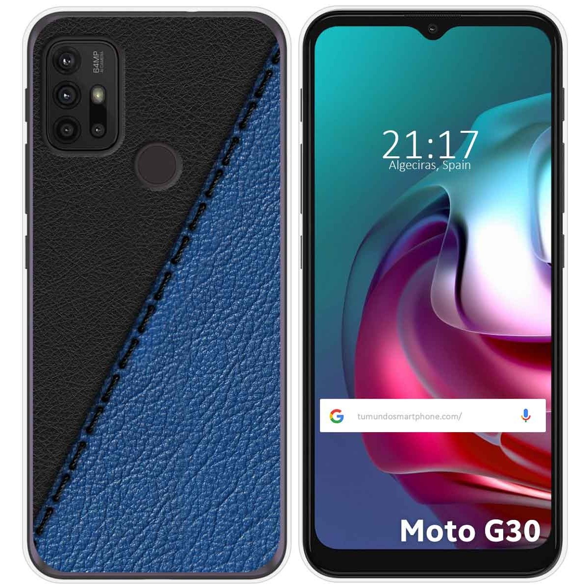 Funda Gel Tpu para Motorola Moto G10 / G20 / G30 diseño Cuero 02 Dibujos