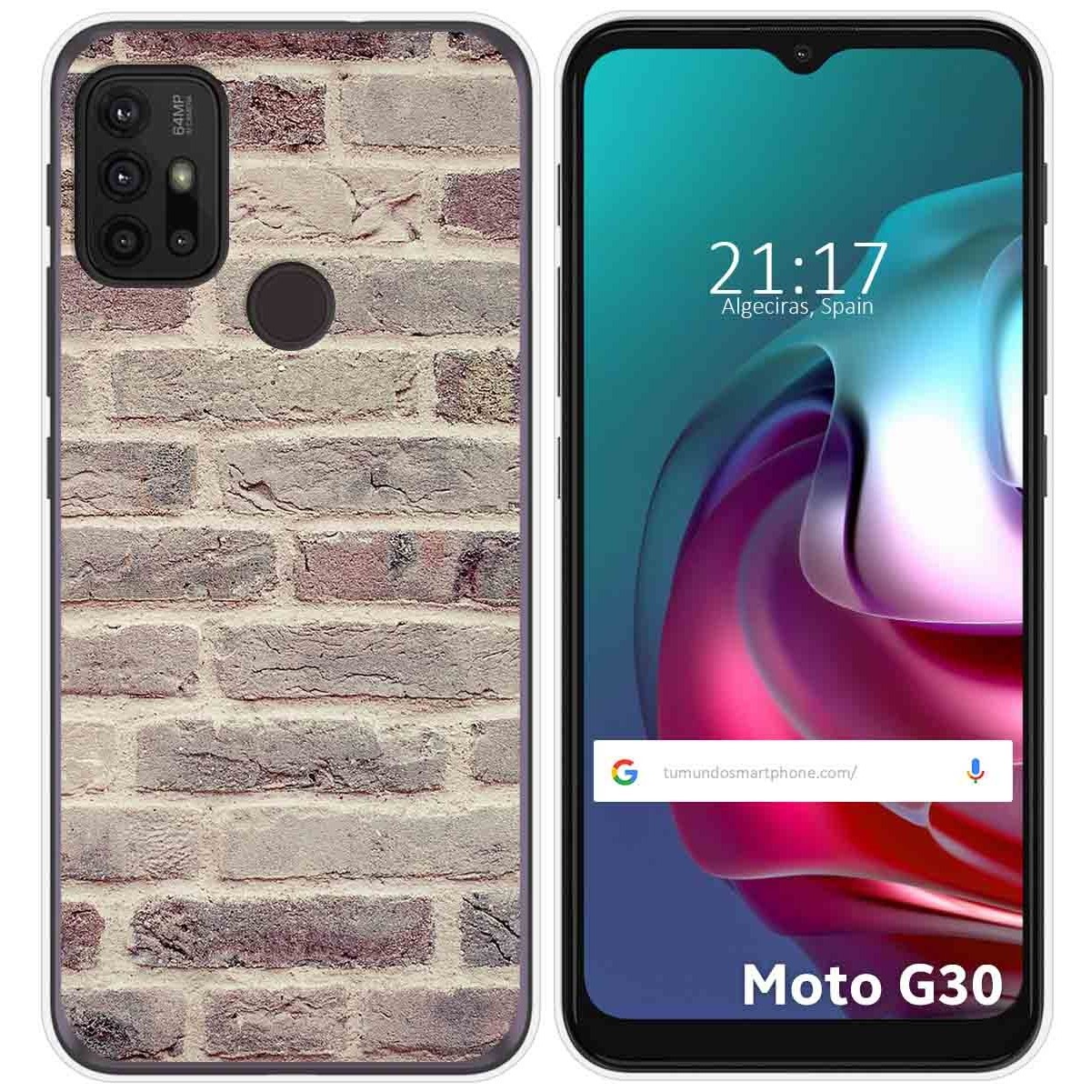 Funda Gel Tpu para Motorola Moto G10 / G20 / G30 diseño Ladrillo 01 Dibujos