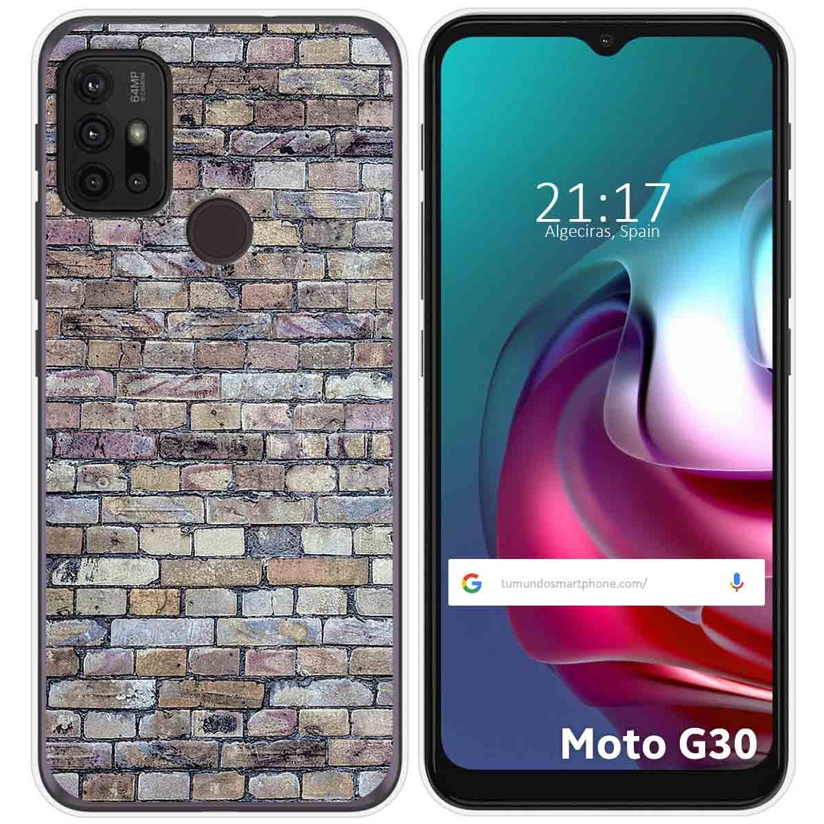 Funda Gel Tpu para Motorola Moto G10 / G20 / G30 diseño Ladrillo 02 Dibujos