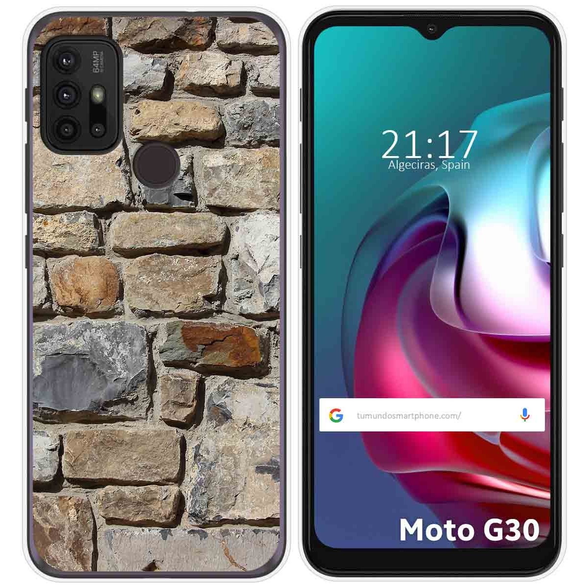 Funda Gel Tpu para Motorola Moto G10 / G20 / G30 diseño Ladrillo 03 Dibujos