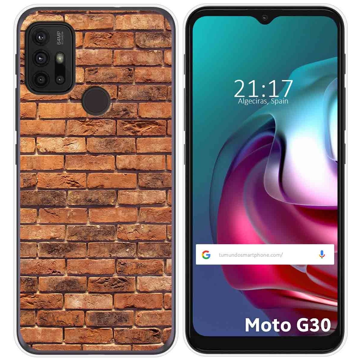 Funda Gel Tpu para Motorola Moto G10 / G20 / G30 diseño Ladrillo 04 Dibujos