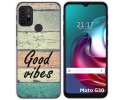 Funda Gel Tpu para Motorola Moto G10 / G20 / G30 diseño Madera 01 Dibujos