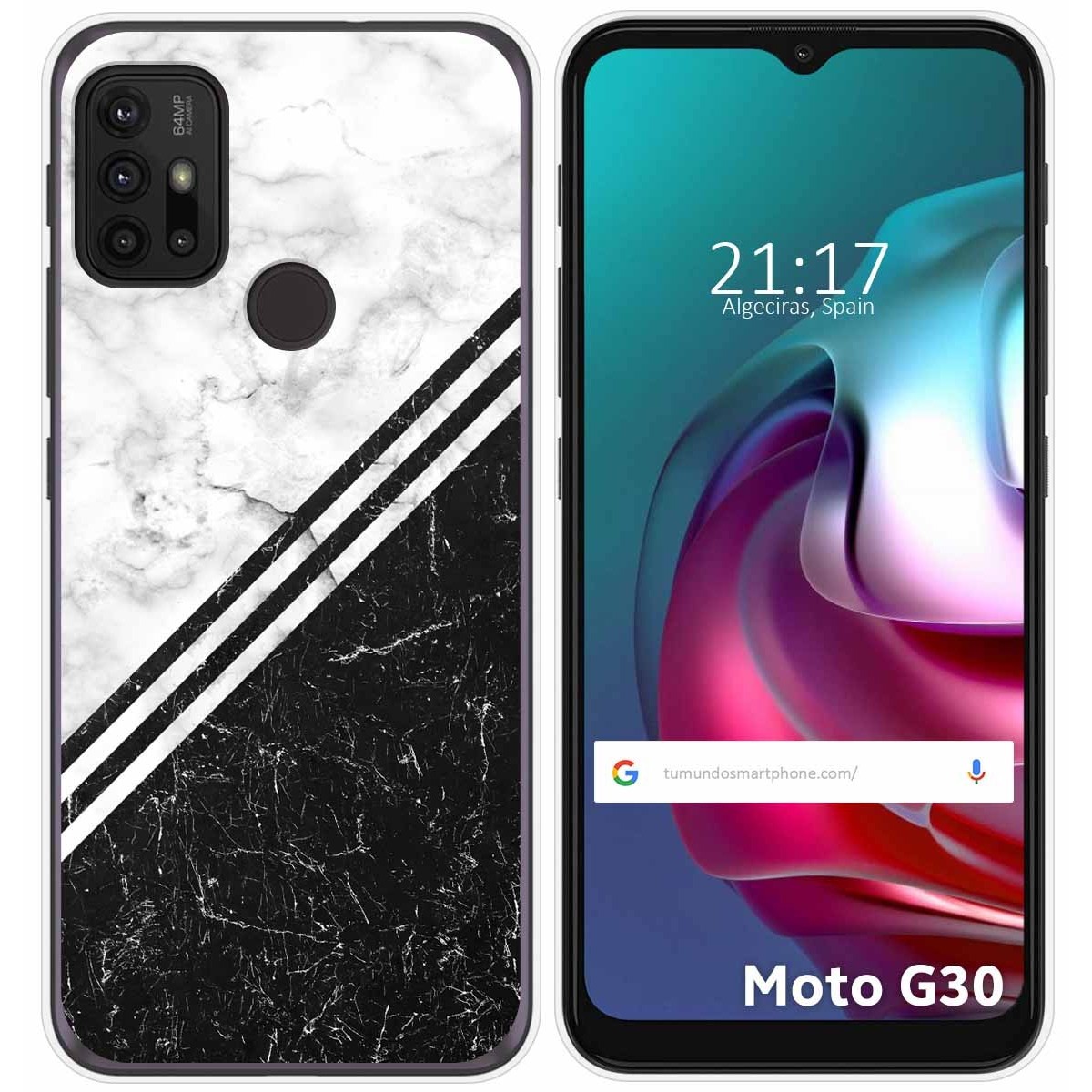 Funda Gel Tpu para Motorola Moto G10 / G20 / G30 diseño Mármol 01 Dibujos