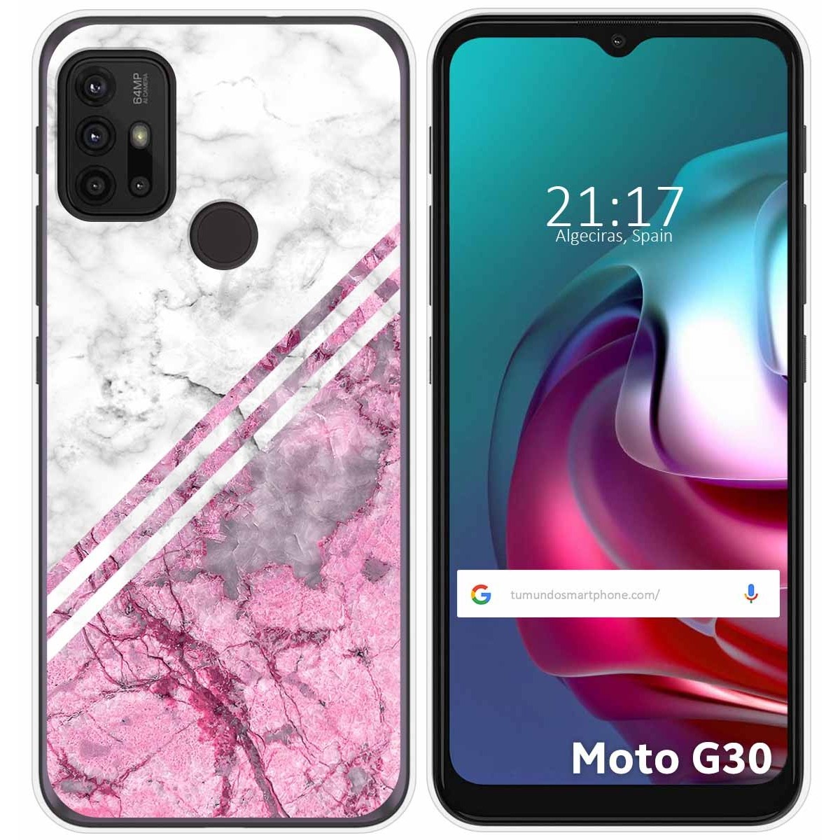 Funda Gel Tpu para Motorola Moto G10 / G20 / G30 diseño Mármol 03 Dibujos