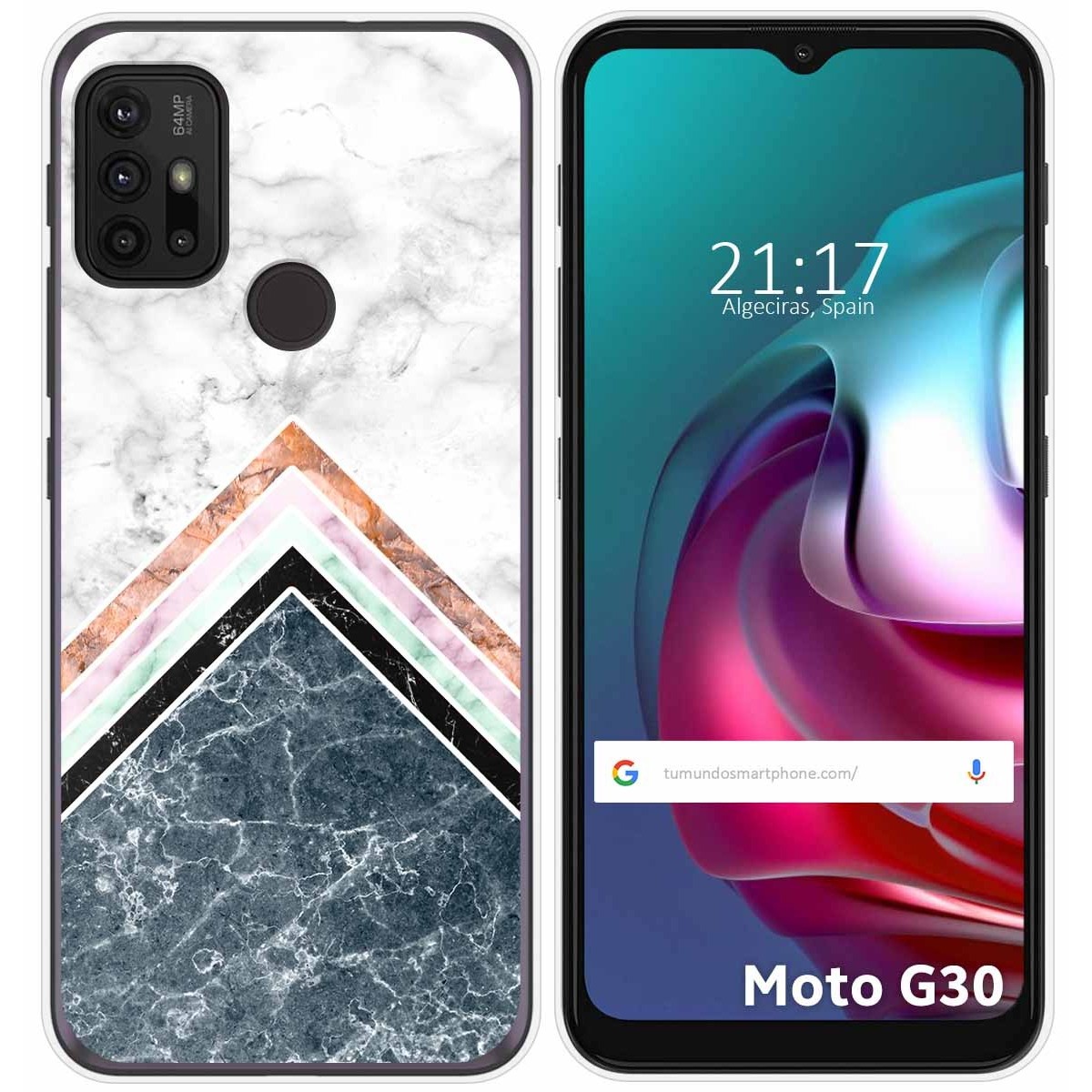 Funda Gel Tpu para Motorola Moto G10 / G20 / G30 diseño Mármol 05 Dibujos