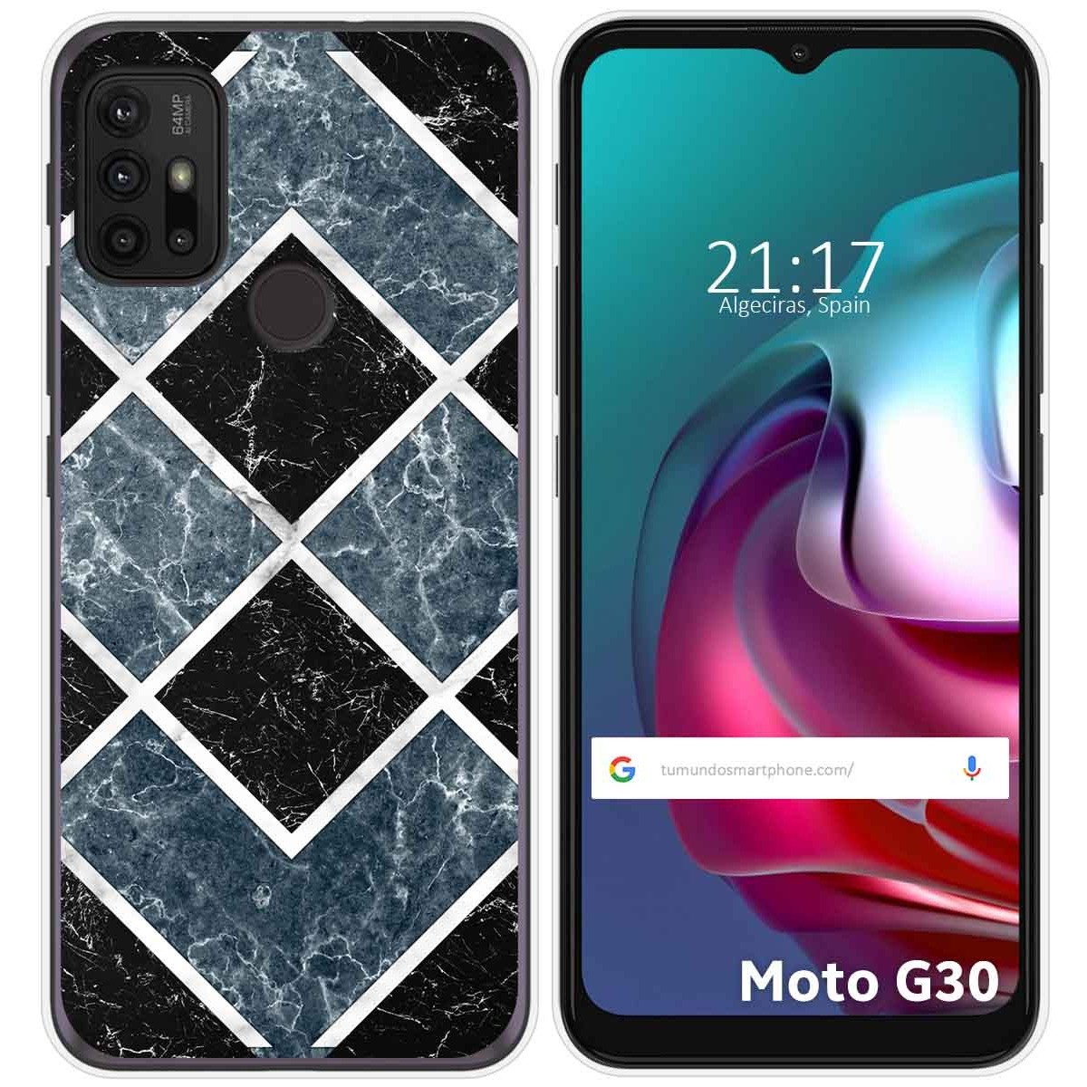 Funda Gel Tpu para Motorola Moto G10 / G20 / G30 diseño Mármol 06 Dibujos