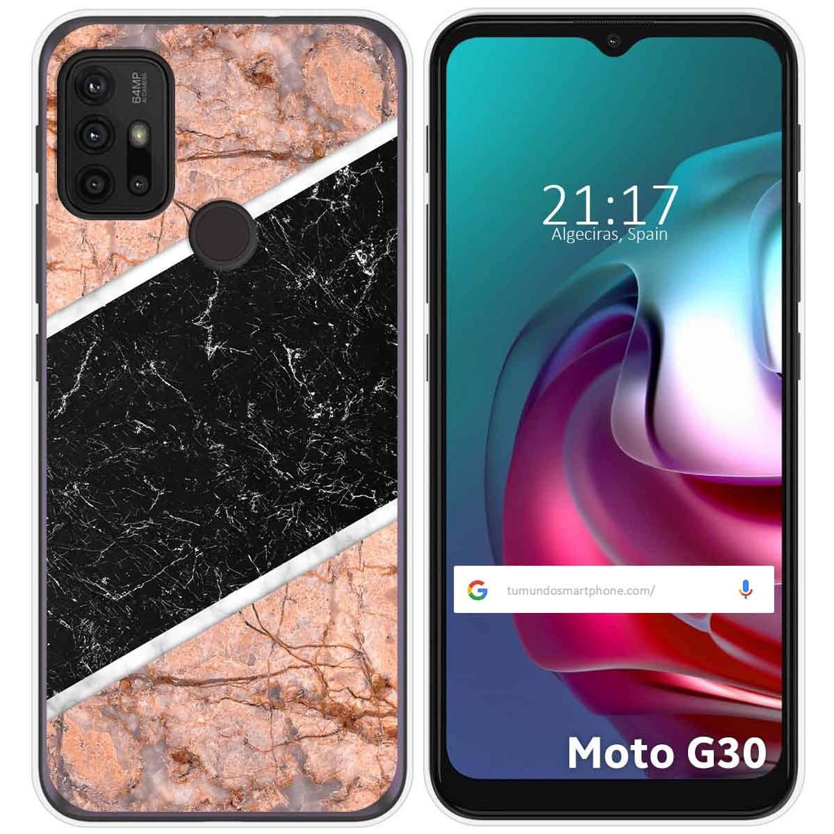 Funda Gel Tpu para Motorola Moto G10 / G20 / G30 diseño Mármol 07 Dibujos
