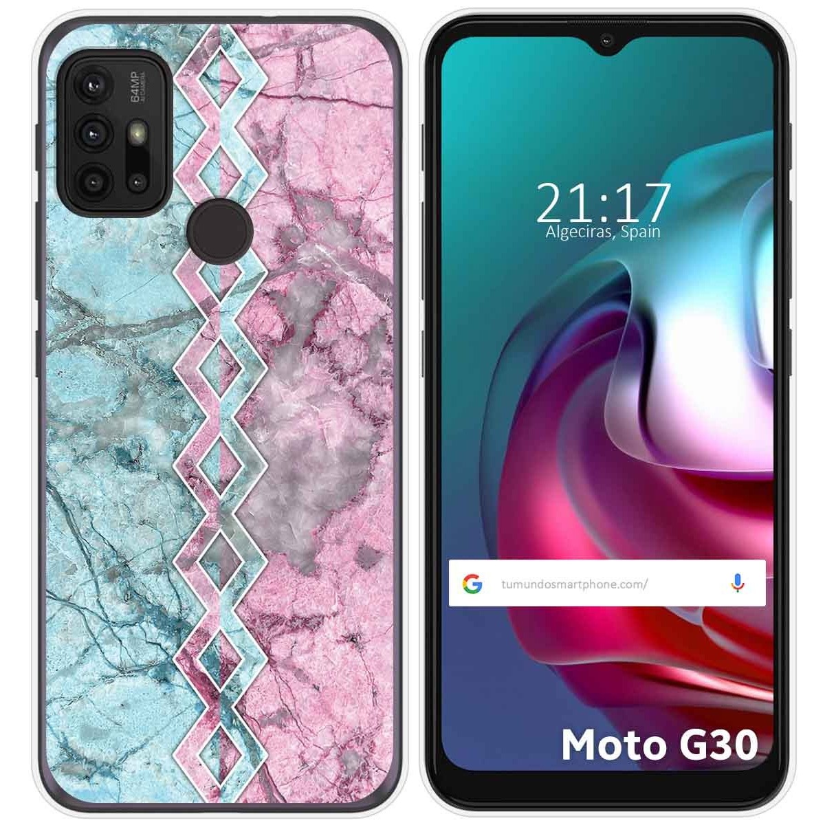 Funda Gel Tpu para Motorola Moto G10 / G20 / G30 diseño Mármol 08 Dibujos