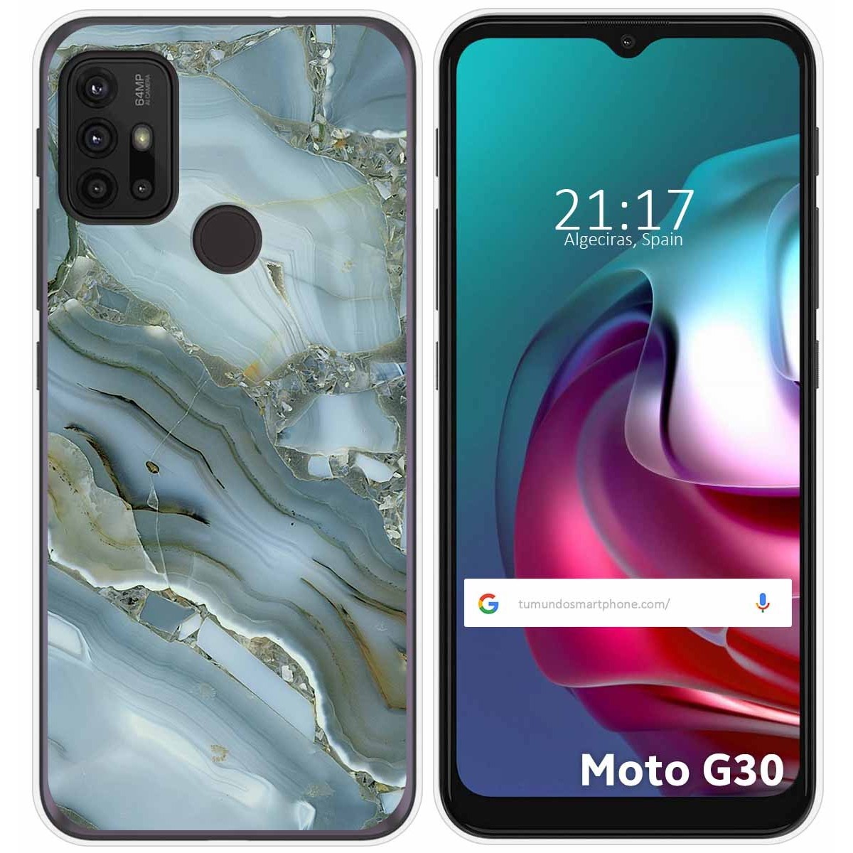 Funda Gel Tpu para Motorola Moto G10 / G20 / G30 diseño Mármol 09 Dibujos