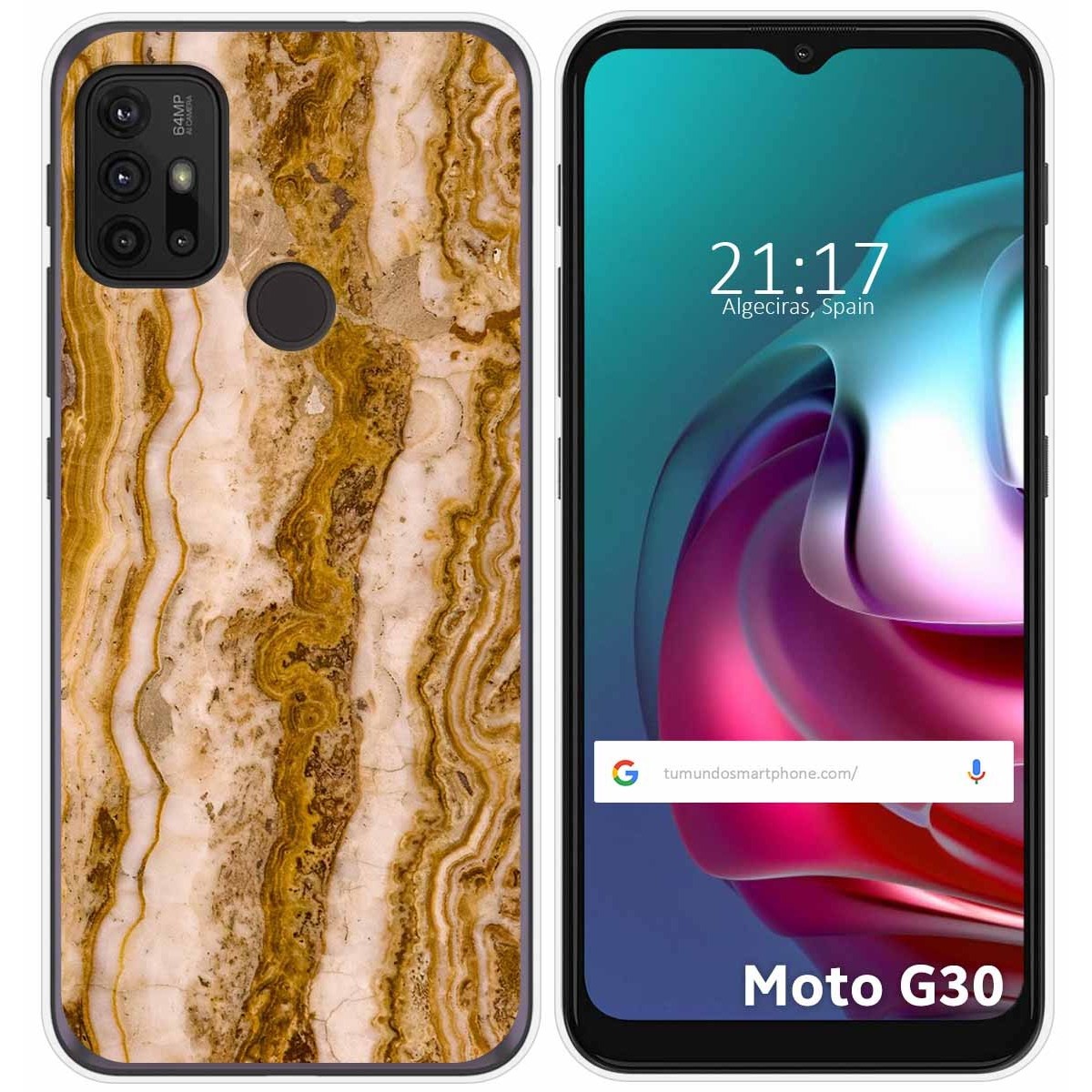 Funda Gel Tpu para Motorola Moto G10 / G20 / G30 diseño Mármol 10 Dibujos
