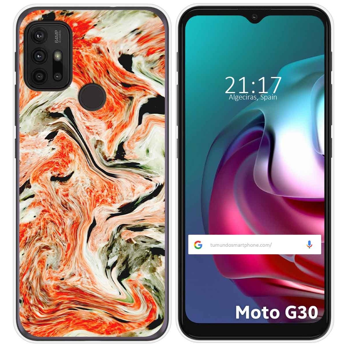 Funda Gel Tpu para Motorola Moto G10 / G20 / G30 diseño Mármol 12 Dibujos