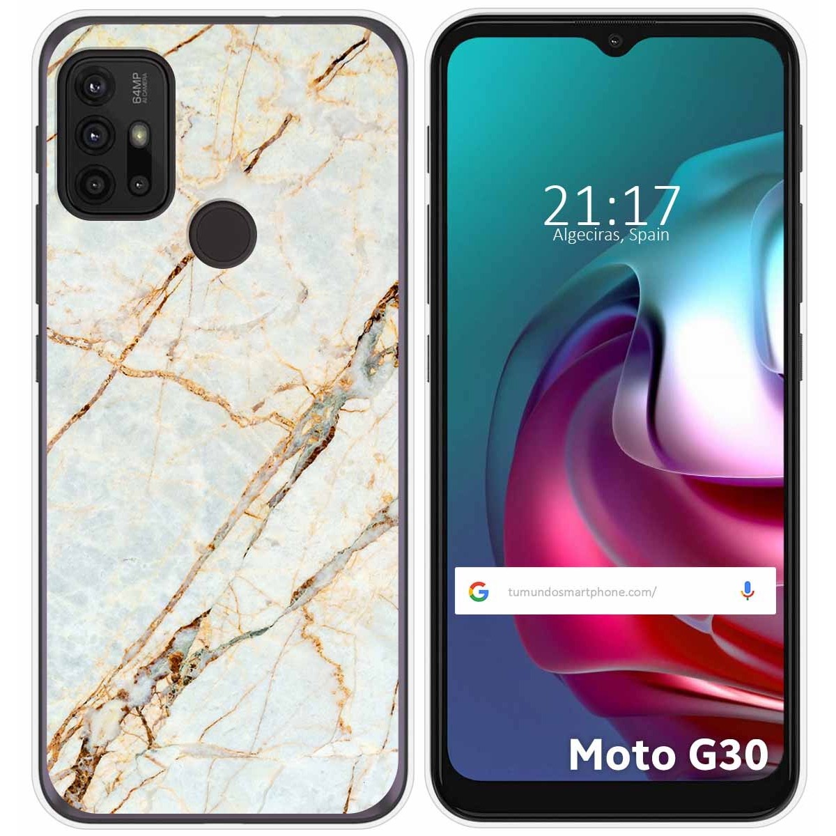 Funda Gel Tpu para Motorola Moto G10 / G20 / G30 diseño Mármol 13 Dibujos