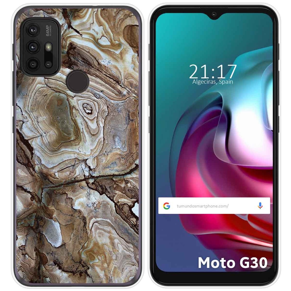 Funda Gel Tpu para Motorola Moto G10 / G20 / G30 diseño Mármol 14 Dibujos