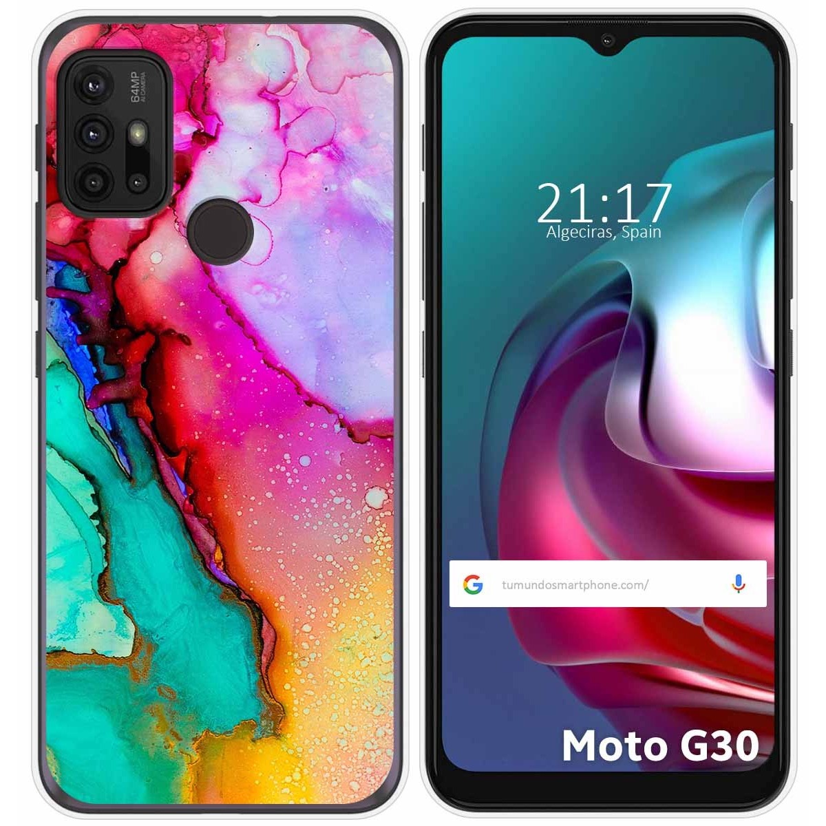 Funda Gel Tpu para Motorola Moto G10 / G20 / G30 diseño Mármol 15 Dibujos
