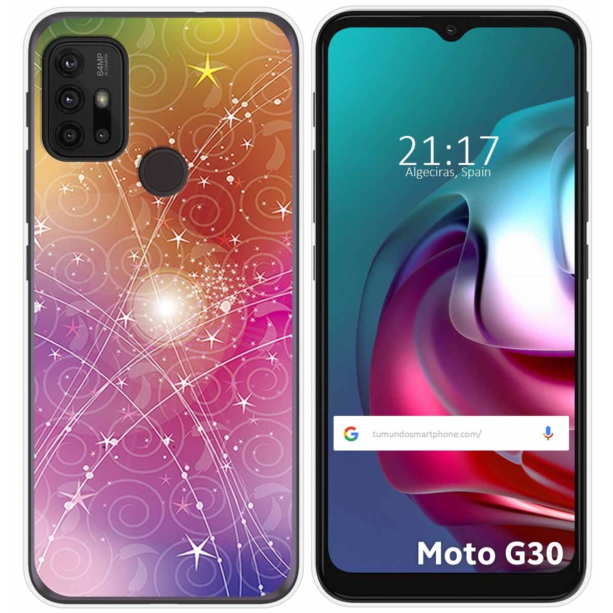 Funda Gel Tpu para Motorola Moto G10 / G20 / G30 diseño Abstracto Dibujos