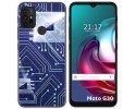 Funda Gel Tpu para Motorola Moto G10 / G20 / G30 diseño Circuito Dibujos