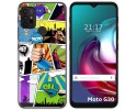 Funda Gel Tpu para Motorola Moto G10 / G20 / G30 diseño Comic Dibujos