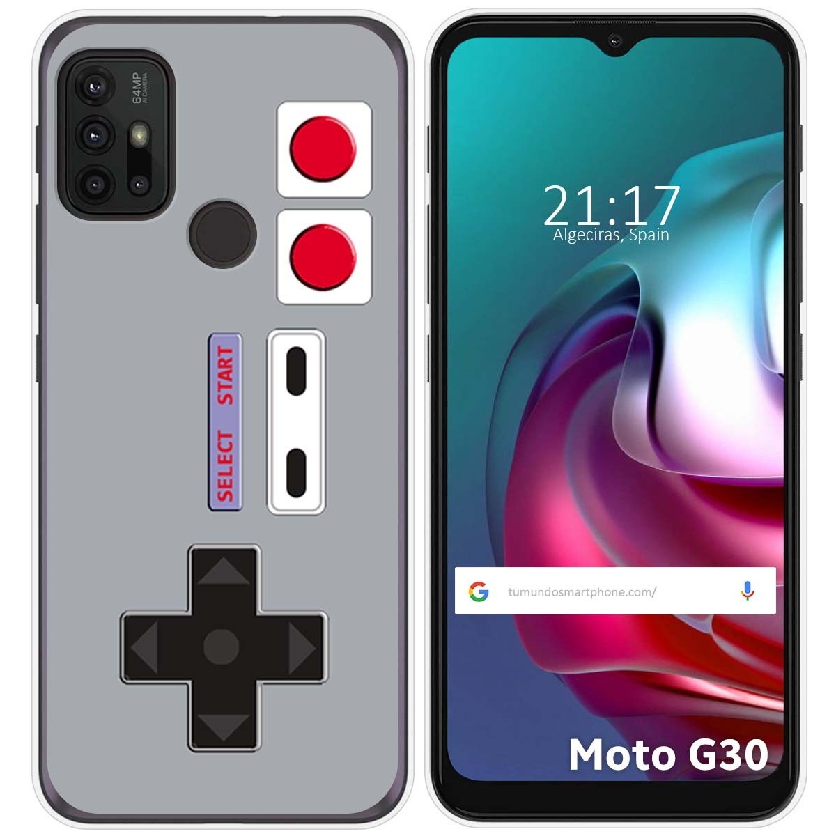 Funda Gel Tpu para Motorola Moto G10 / G20 / G30 diseño Consola Dibujos