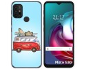Funda Gel Tpu para Motorola Moto G10 / G20 / G30 diseño Furgoneta Dibujos