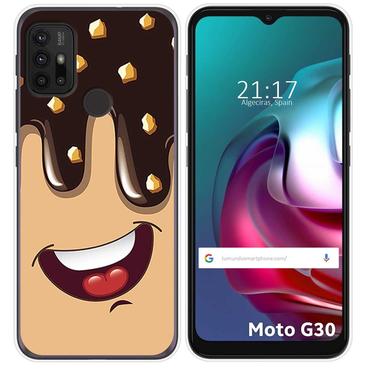 Funda Gel Tpu para Motorola Moto G10 / G20 / G30 diseño Helado Chocolate Dibujos