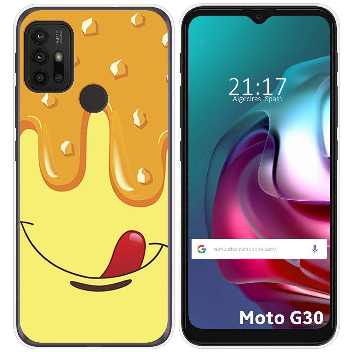 Funda Gel Tpu para Motorola Moto G10 / G20 / G30 diseño Helado Vainilla Dibujos