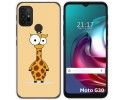 Funda Gel Tpu para Motorola Moto G10 / G20 / G30 diseño Jirafa Dibujos