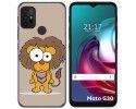 Funda Gel Tpu para Motorola Moto G10 / G20 / G30 diseño Leon Dibujos