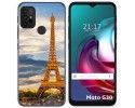 Funda Gel Tpu para Motorola Moto G10 / G20 / G30 diseño Paris Dibujos